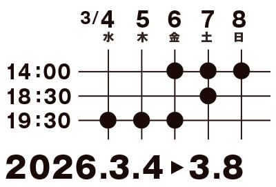 名村辰 ソロユニット「namu」、俳優・劇作家・演出家　第二回公演「観測地」2026年3月4日〜8日 APOCシアターで上演　舞台　演劇